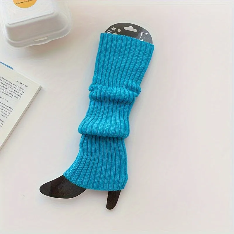 Chic and Cozy Womens Knitted Leg Warmers and Knee High Socks