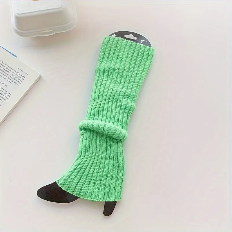 Chic and Cozy Womens Knitted Leg Warmers and Knee High Socks