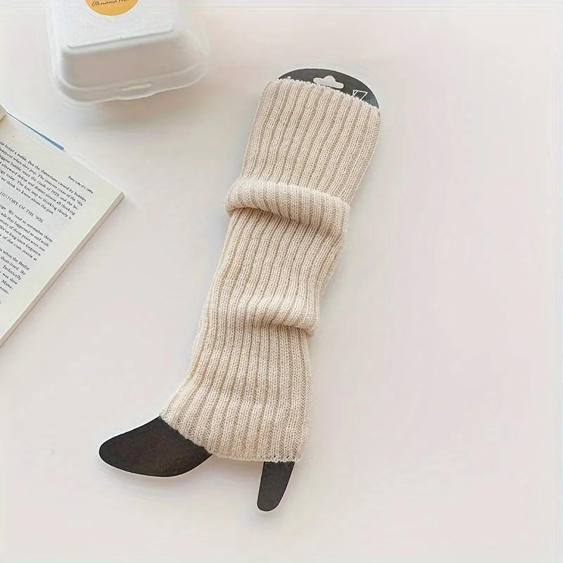 Chic and Cozy Womens Knitted Leg Warmers and Knee High Socks