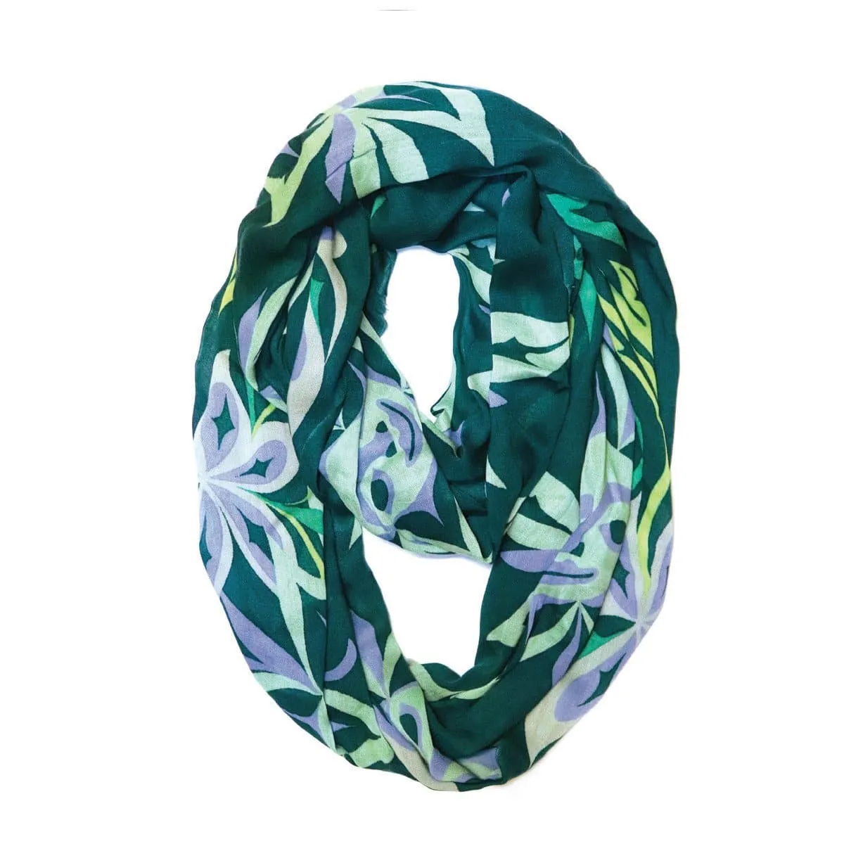 Circle Scarf - Soul Blossom by Simone Diamond, Coast Salish