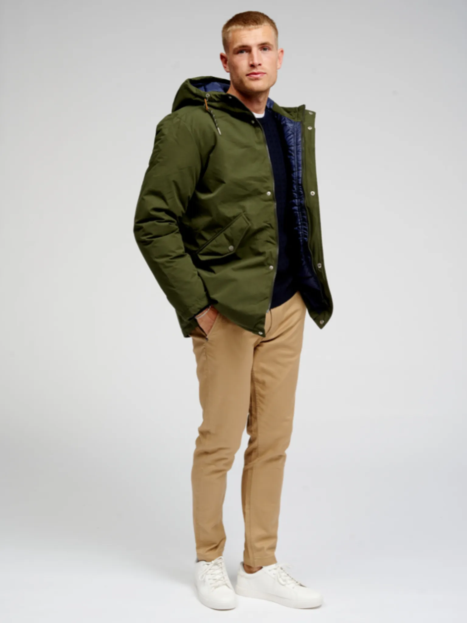 Classic Parka Jacket - Dark Green