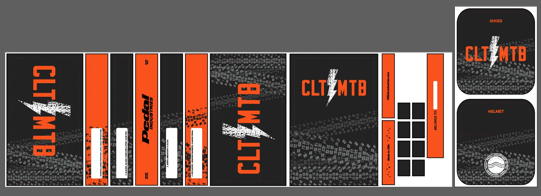 CLTMTB 2022 RACEDAY BAG™ Black Orange