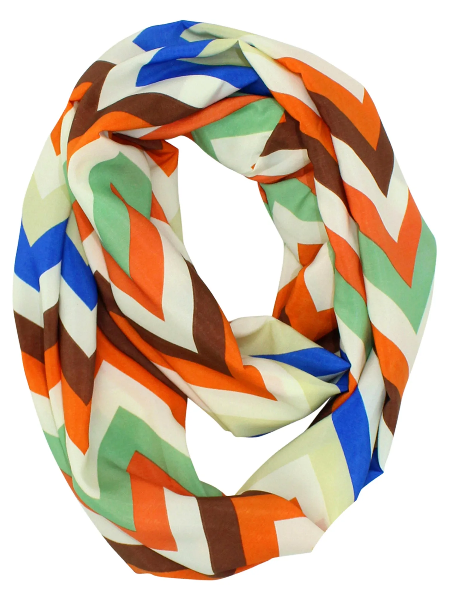 Colorful Chevron Infinity Scarf