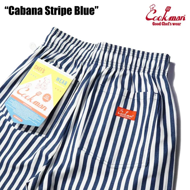 Cookman Chef Pants - Cabana Stripe : Blue