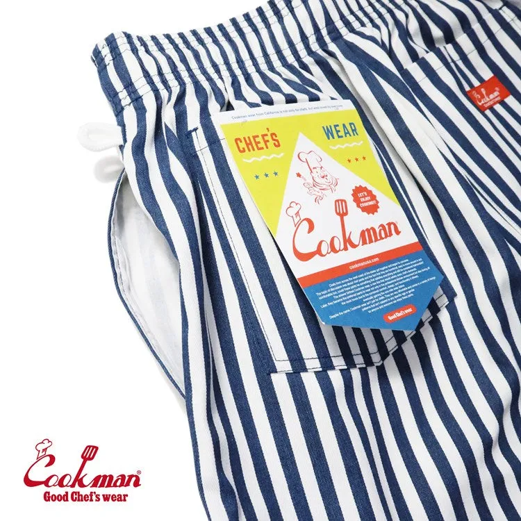 Cookman Chef Pants - Cabana Stripe : Blue