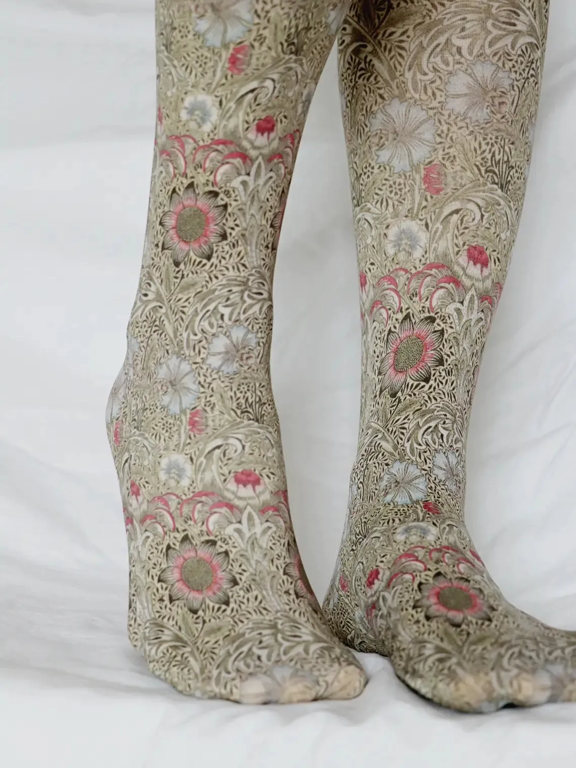 Corn Cockle by William Morris printed Art Tights