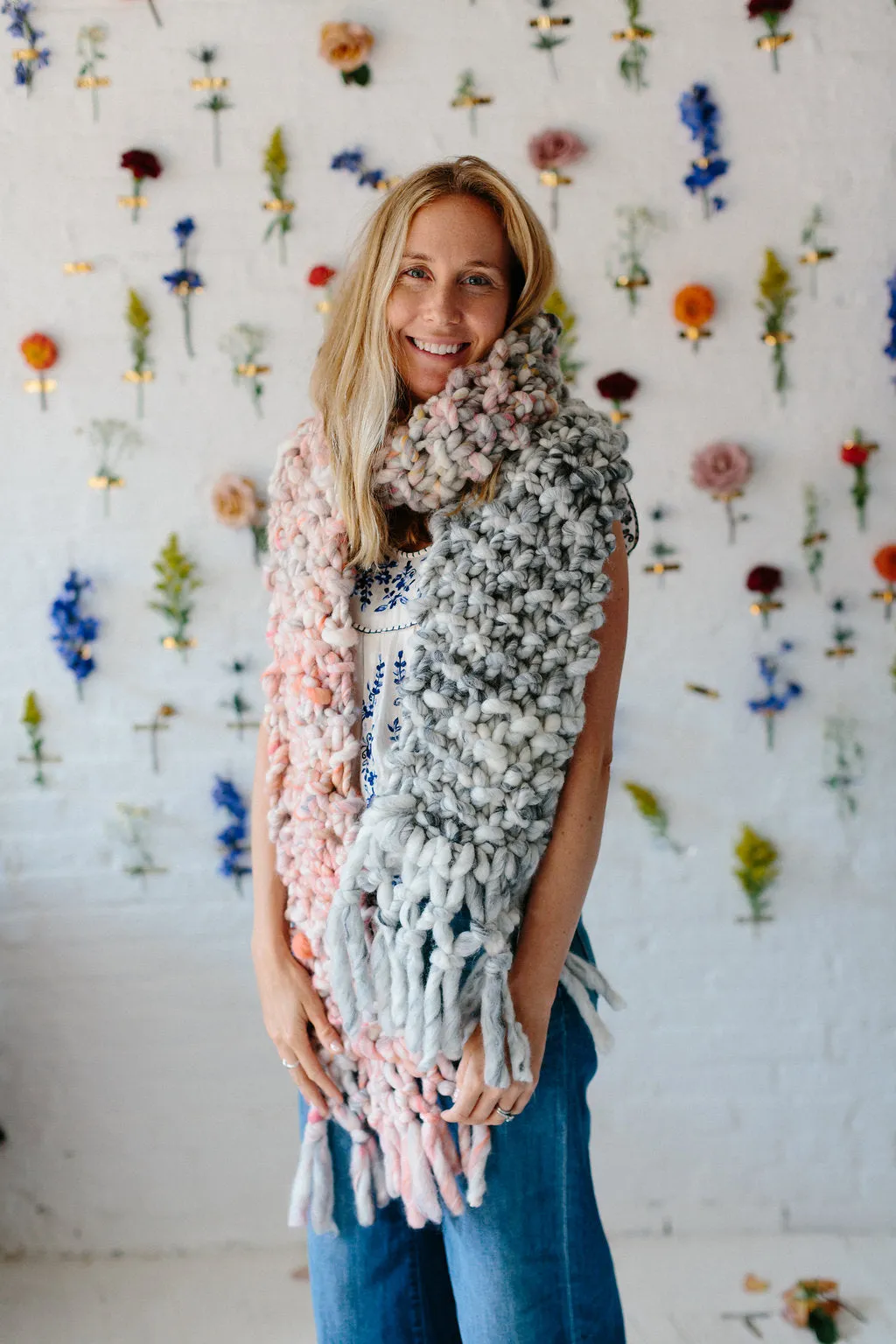 Counting Sheep Scarf Pattern