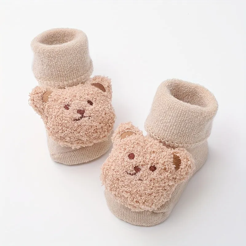 Cozy and Cute Bear NonSlip Socks for Little Feet