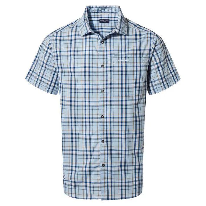 Craghoppers Mens Vernon Summer Check Short Sleeve Shirt