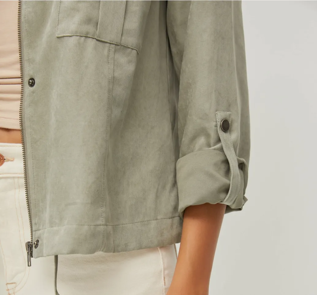 Cropped Utility Jacket