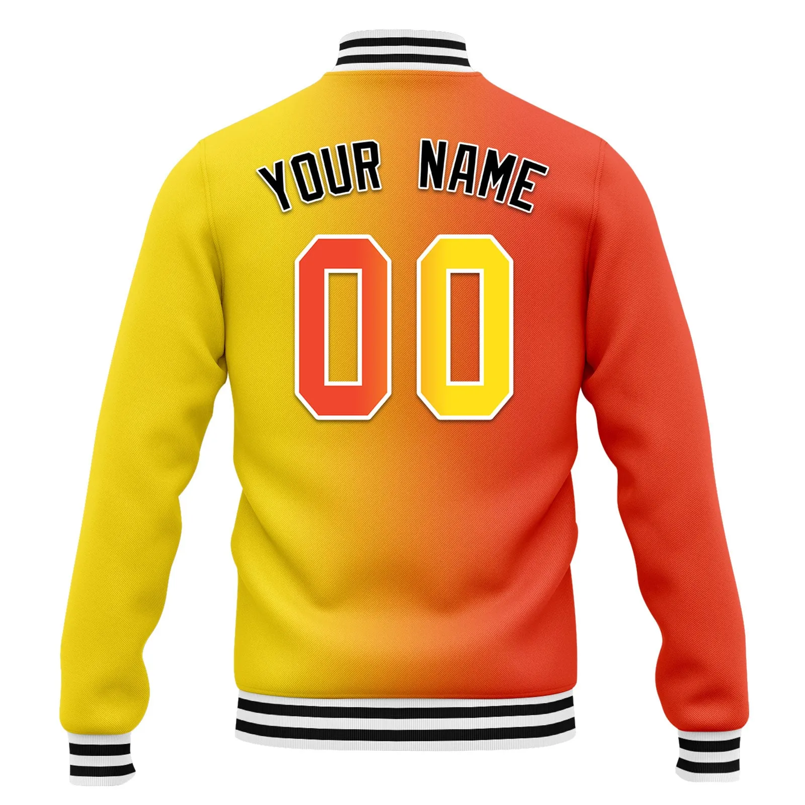 Custom Gradient Fashion Jacket Bomber Full-Snap Varsity Letterman Personalized Jacket FZ005-D028015-4