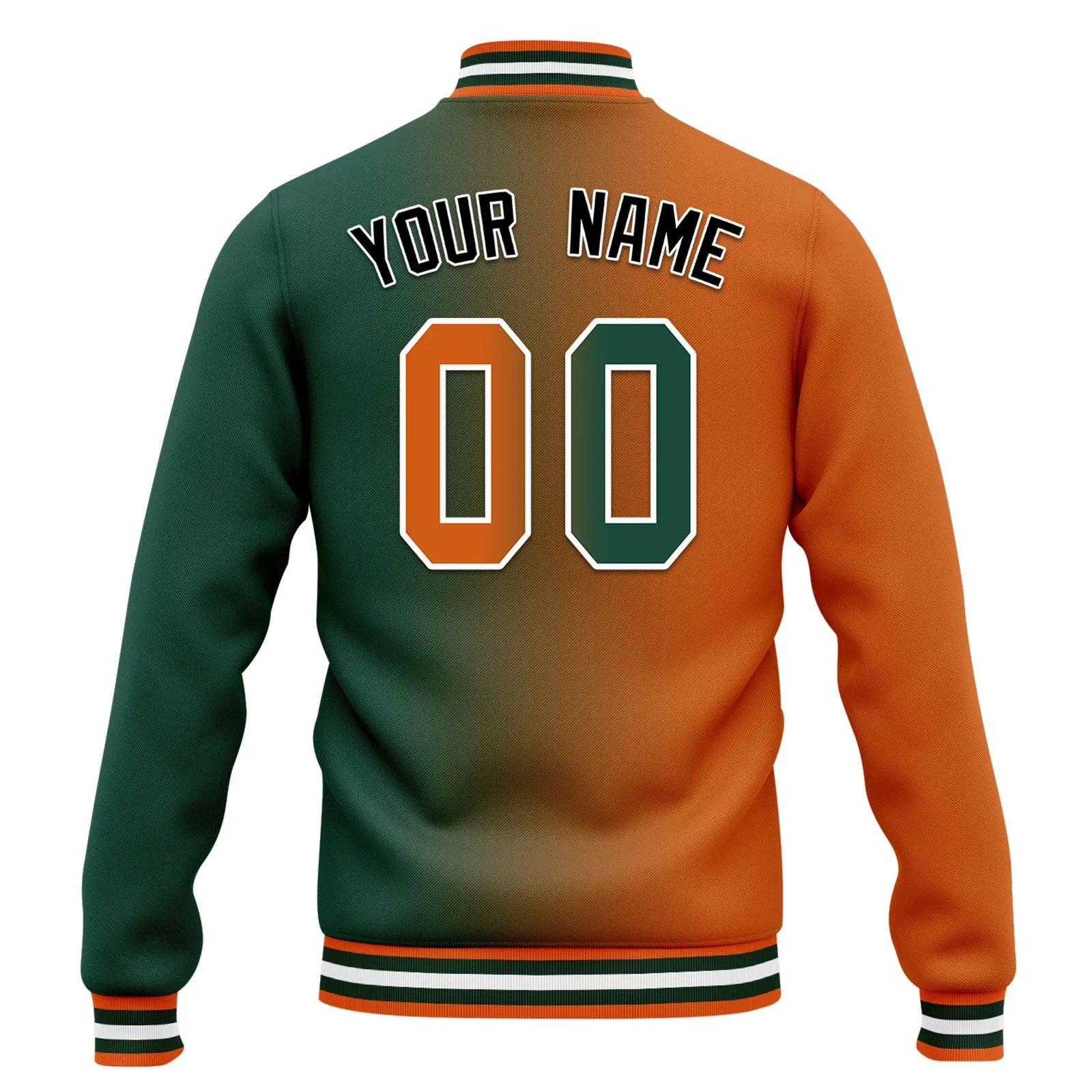 Custom Gradient Fashion Jacket Bomber Full-Snap Varsity Letterman Personalized Jacket FZ005-D028015-7