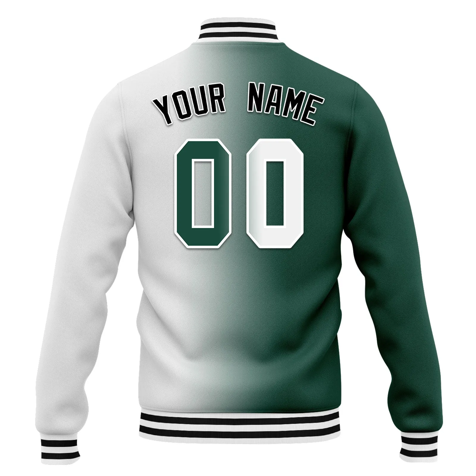 Custom Gradient Fashion Jacket Bomber Full-Snap Varsity Letterman Personalized Jacket FZ005-D028016-22