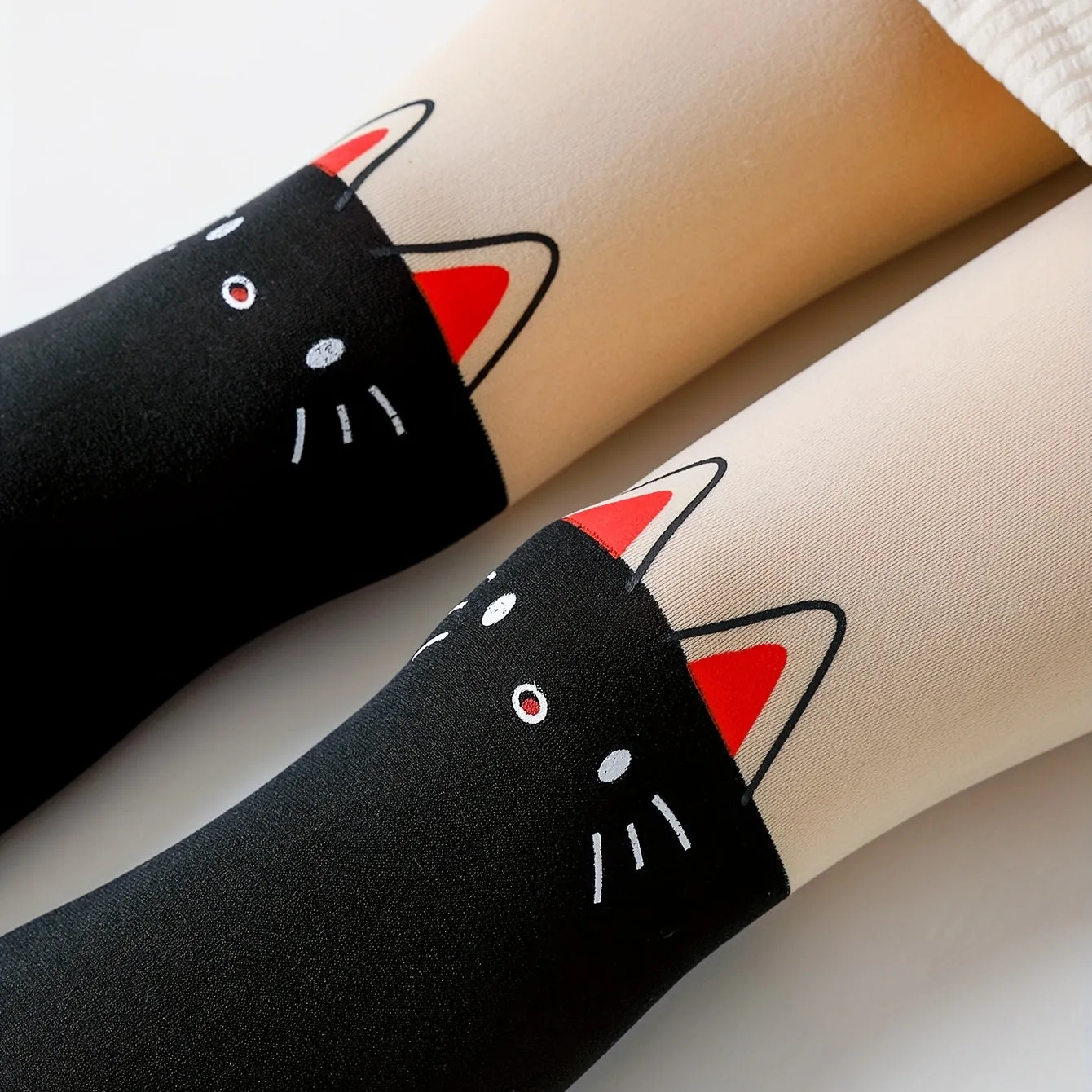 Cute Cat Breathable Tights Perfect for SpringSummer Kids  Teens