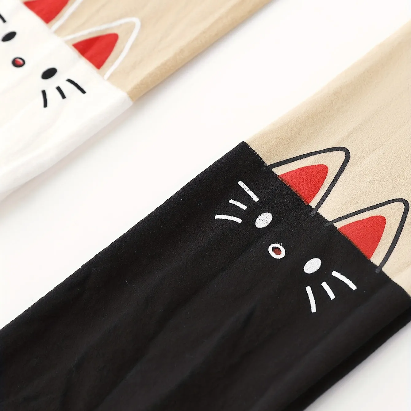 Cute Cat Breathable Tights Perfect for SpringSummer Kids  Teens