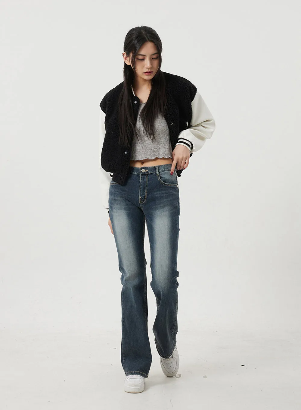 Dark Wash Bootcut Jeans BJ317