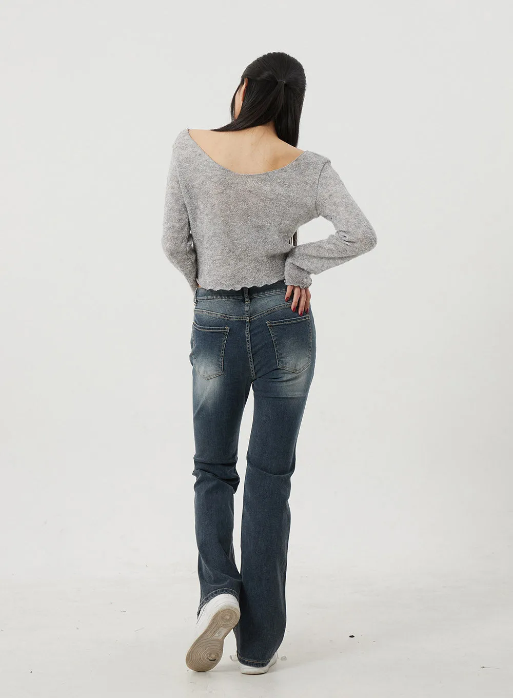 Dark Wash Bootcut Jeans BJ317