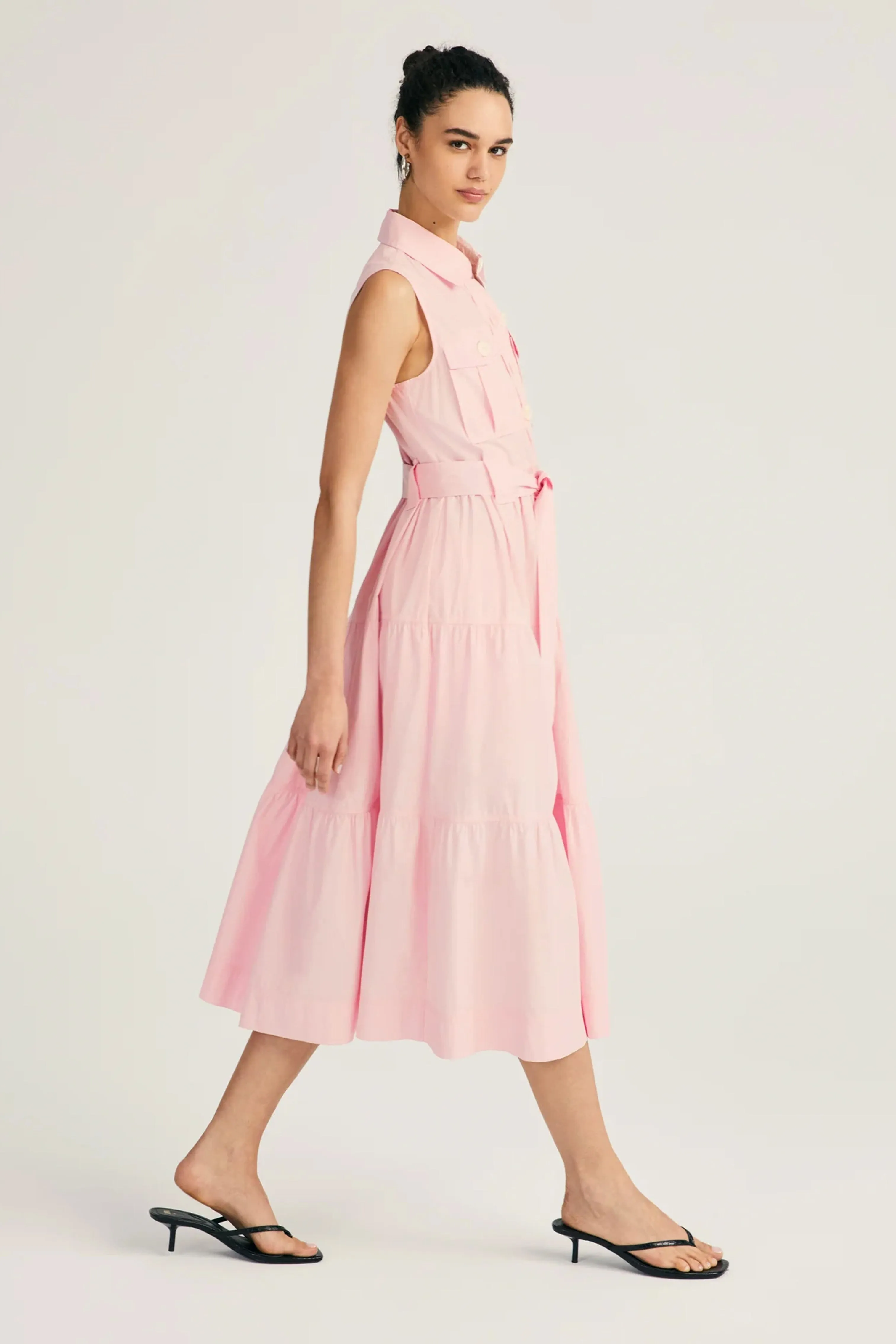 DEREK LAM | Florence Sleeveless Shirt Dress - Primrose