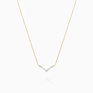 Diamond Pave V-Shape Necklace