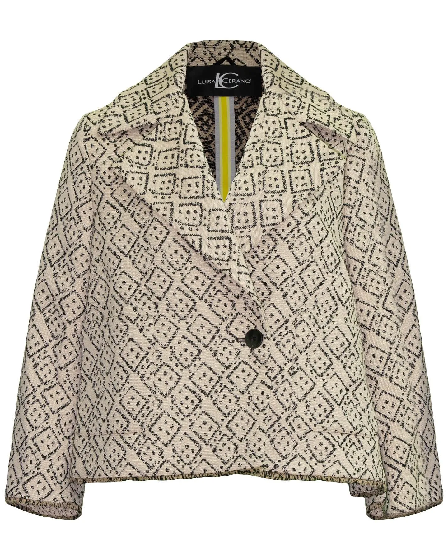 Domino Print Jacquard Jacket