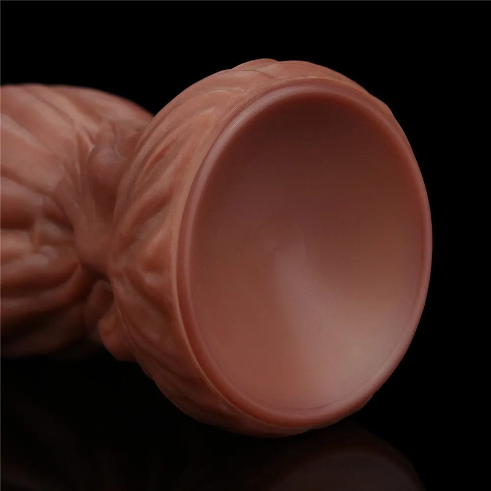 Dual layered Platinum Silicone Cock 9.5in Dildo