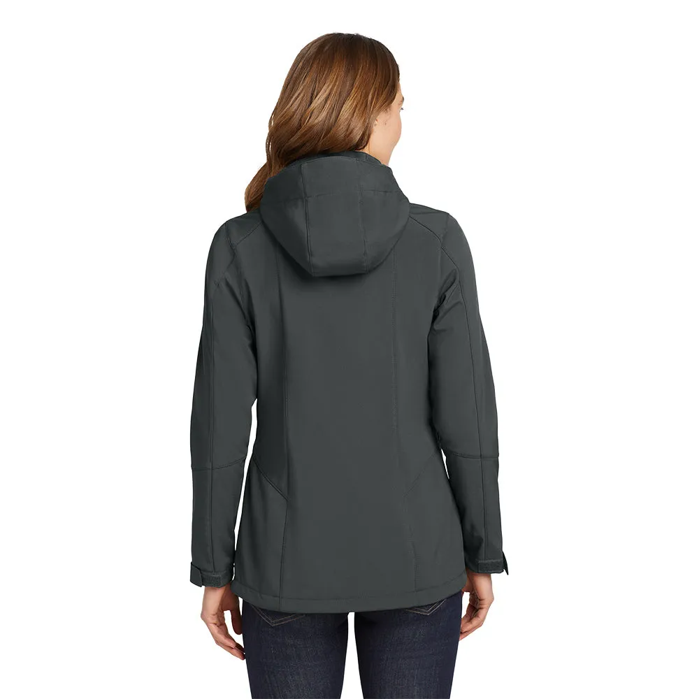 Eddie Bauer® Women's Hooded Soft Shell Parka - Grey Steel