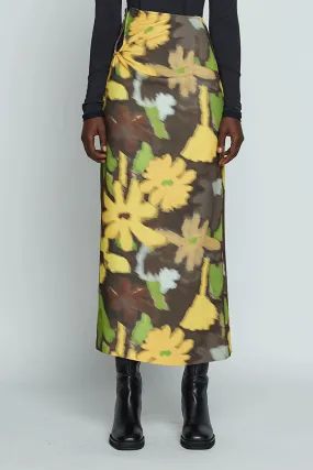 Ella Maxi Skirt - Acid Flowers