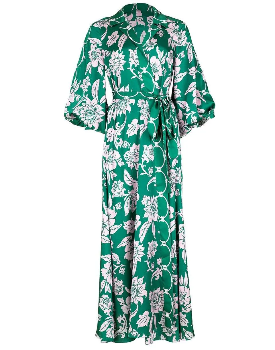 Emerald Green Basila Maxi Dress