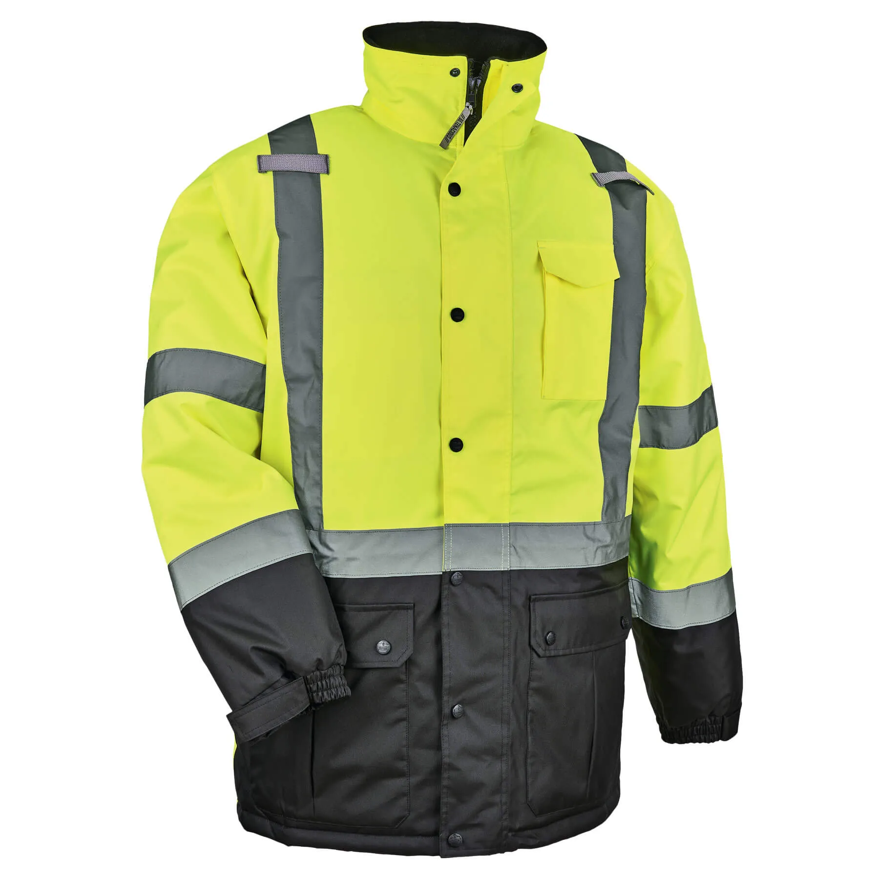 Ergodyne 25563 GloWear 8384 Type R Class 3 Thermal Parka, Medium, HV Lime