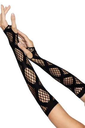 Faux Wrap Industrial Net Arm Warmers