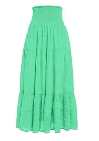 Felicite Smocked Maxi Skirt - Sherbert