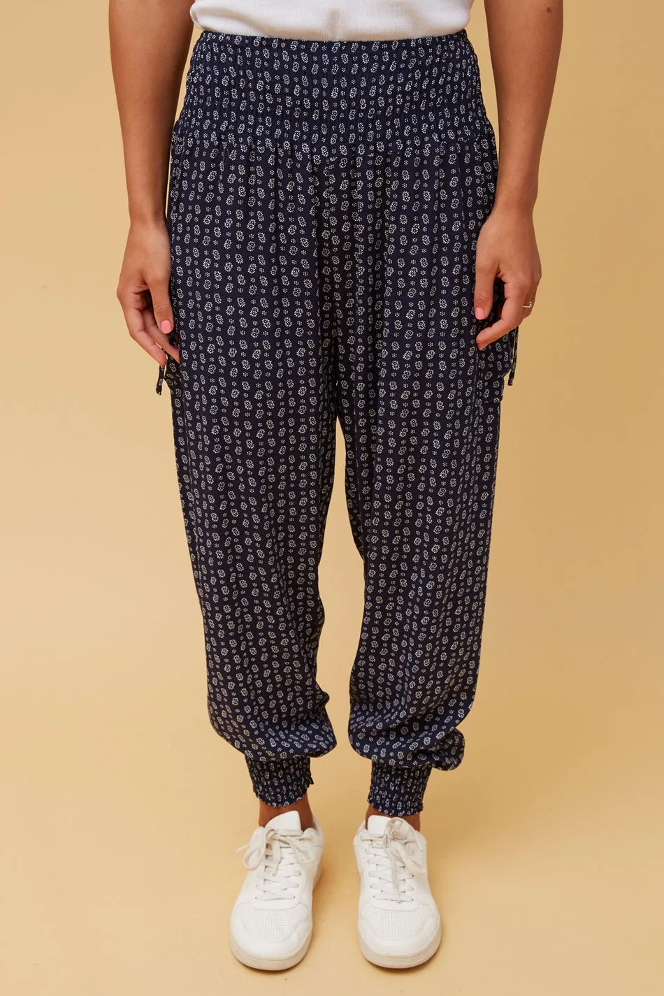 FLORAL BOHO HAREM PANTS