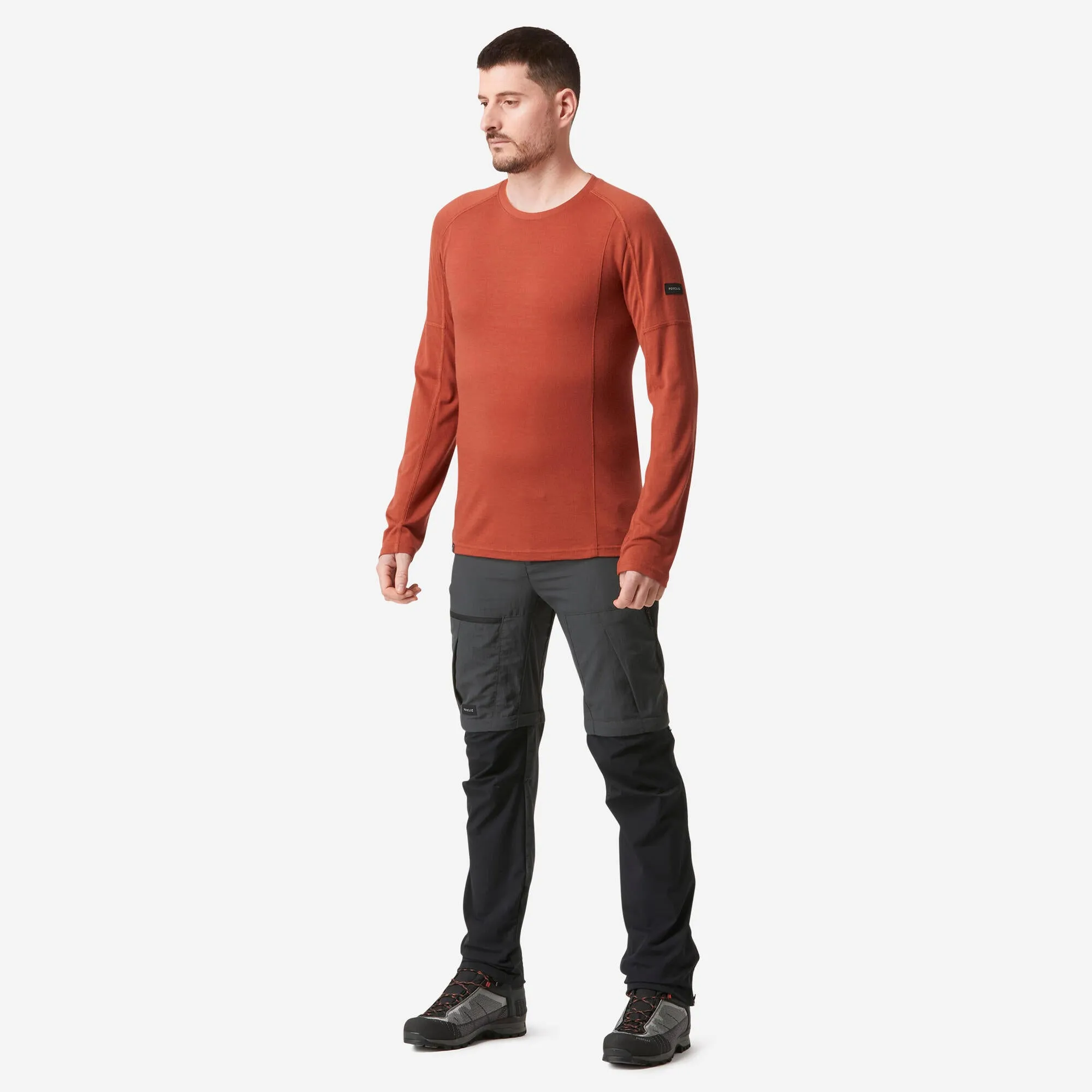 Forclaz Men's MT500 Merino Wool Long-sleeve Shirt