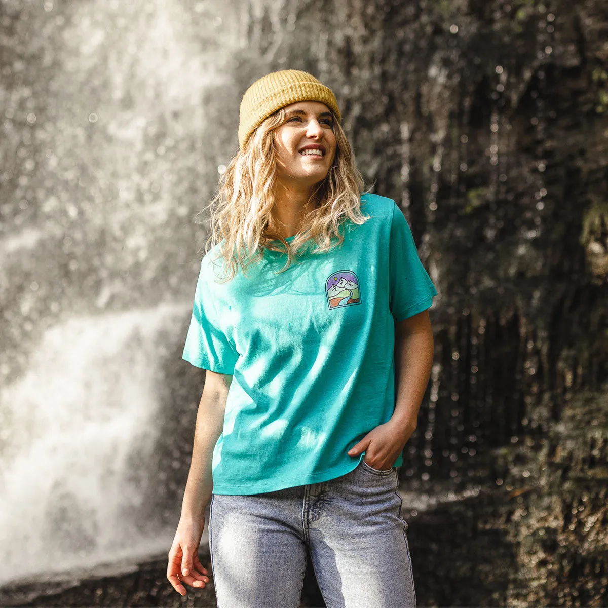 Friday Collective Recycled Cotton T-Shirt - Viridian Green