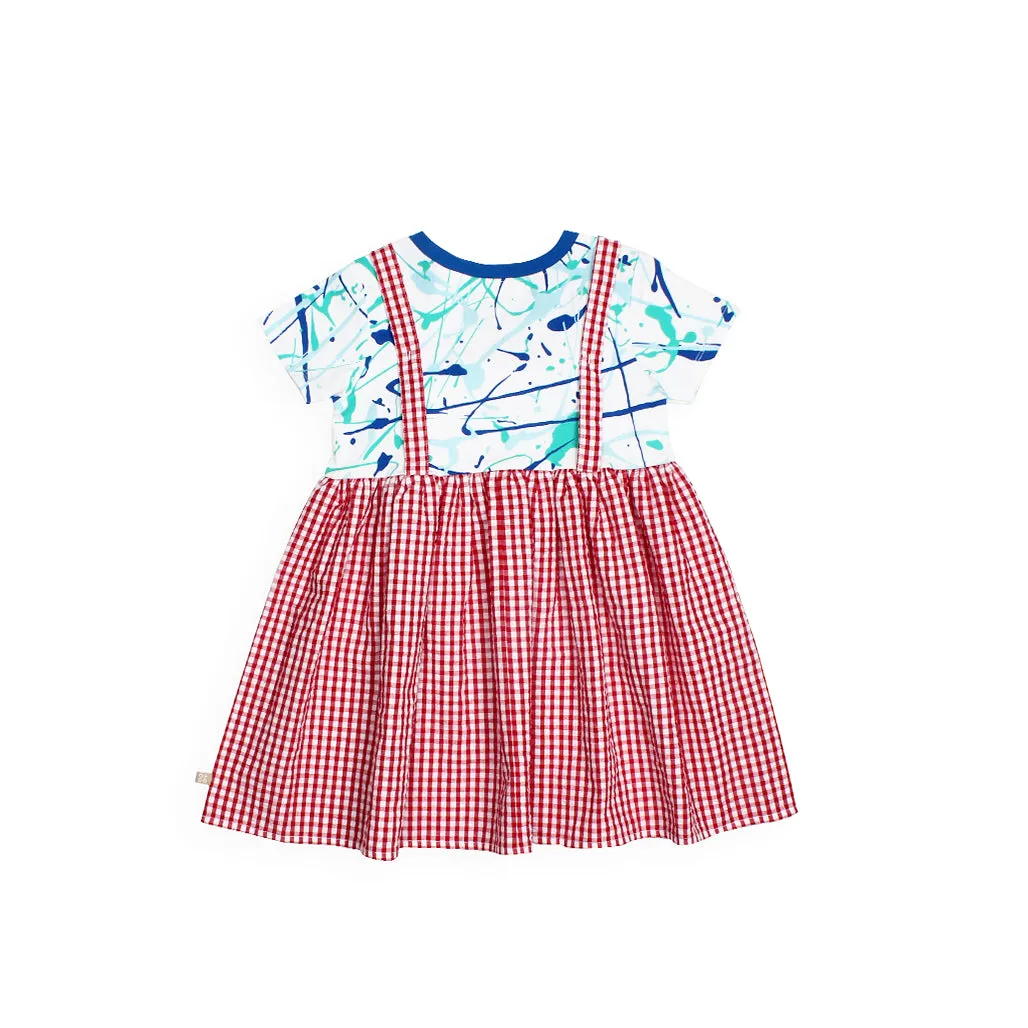 Get Messy Dungaree Baby Girl Dress