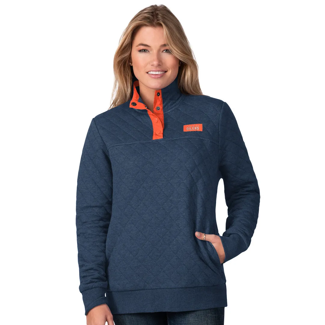 GIII Women's NHL Edmonton Oilers Quilted Jacket