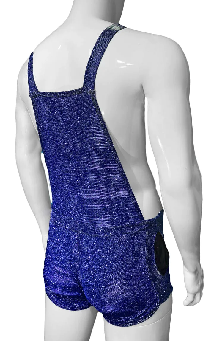 Glitter Overalls - Blue