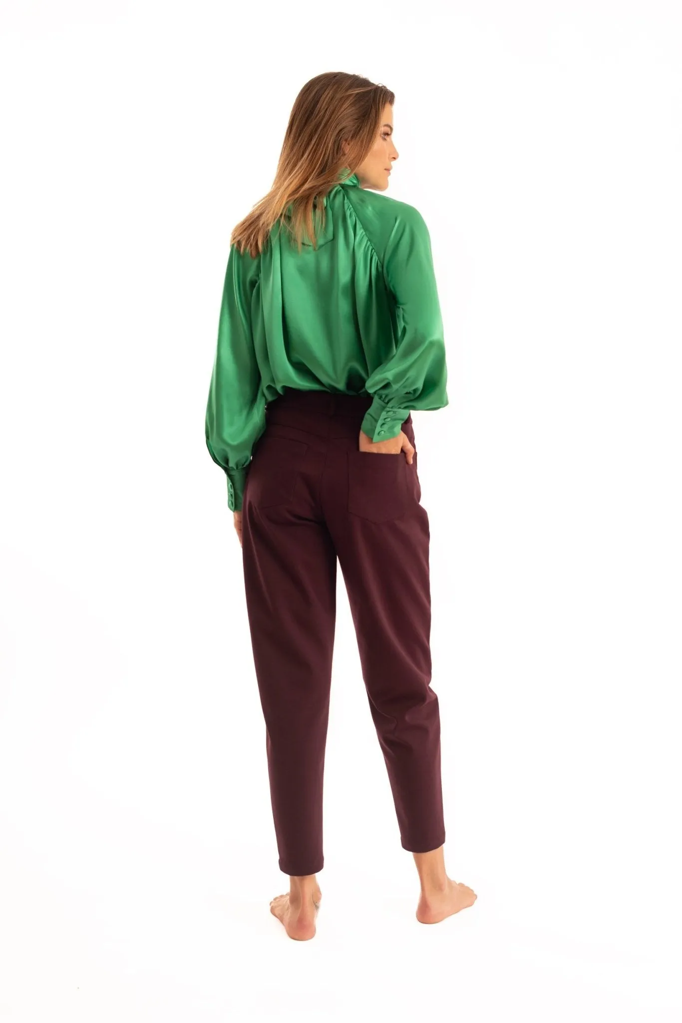 Green Silk Blouse - NOPIN