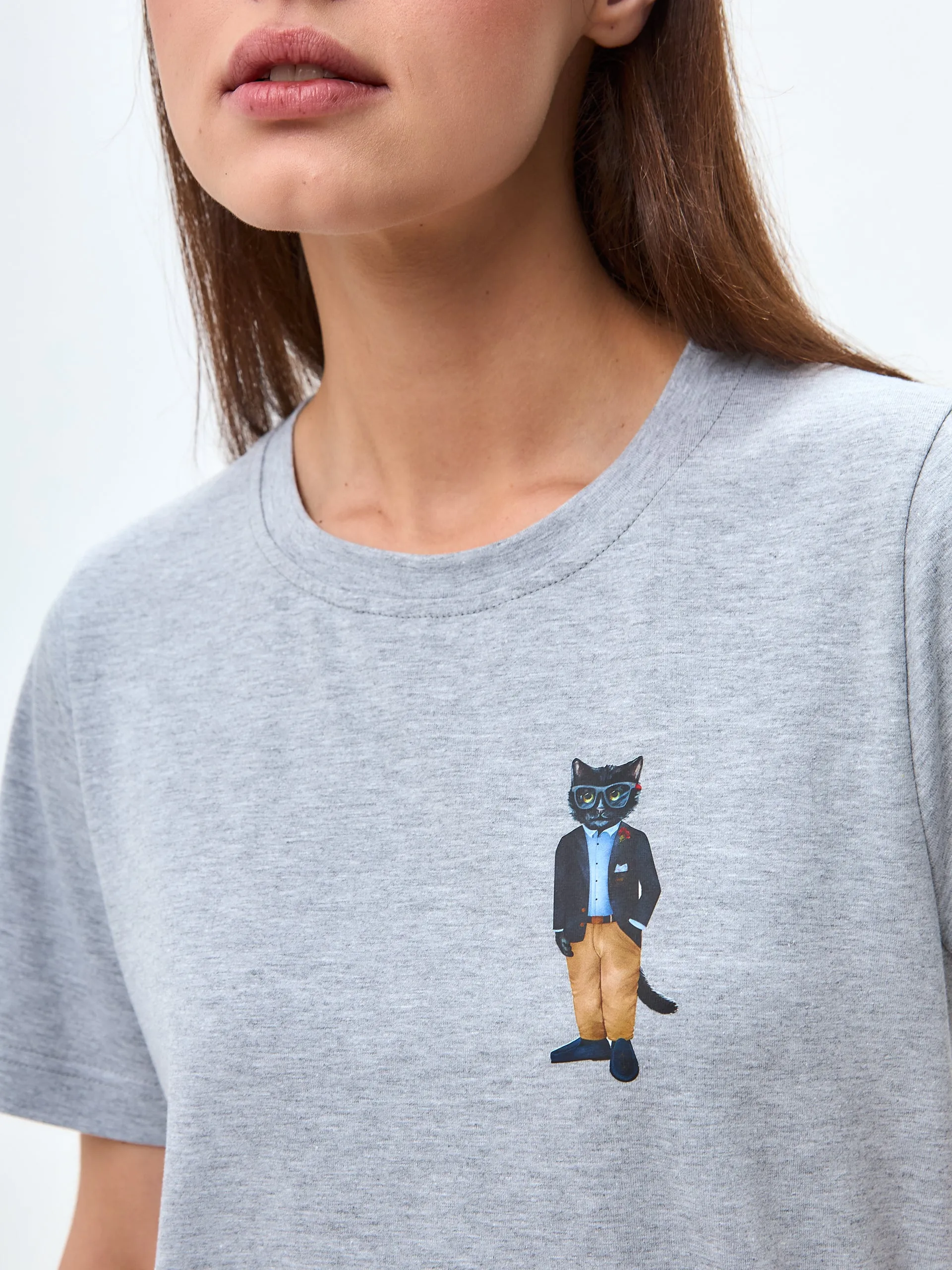 Grey Printed T-shirt REGATTA CAT