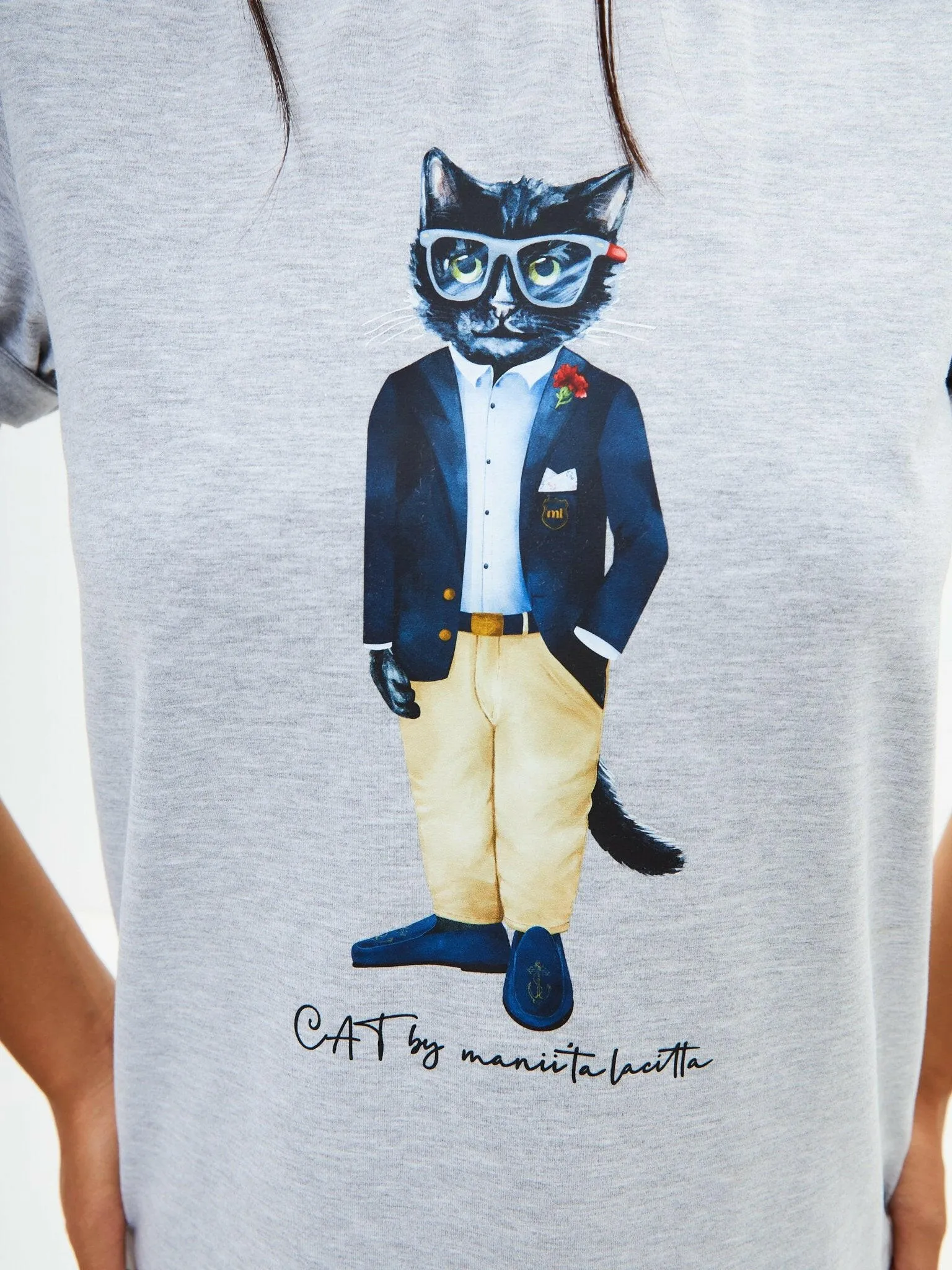 Grey Printed T-shirt REGATTA CAT