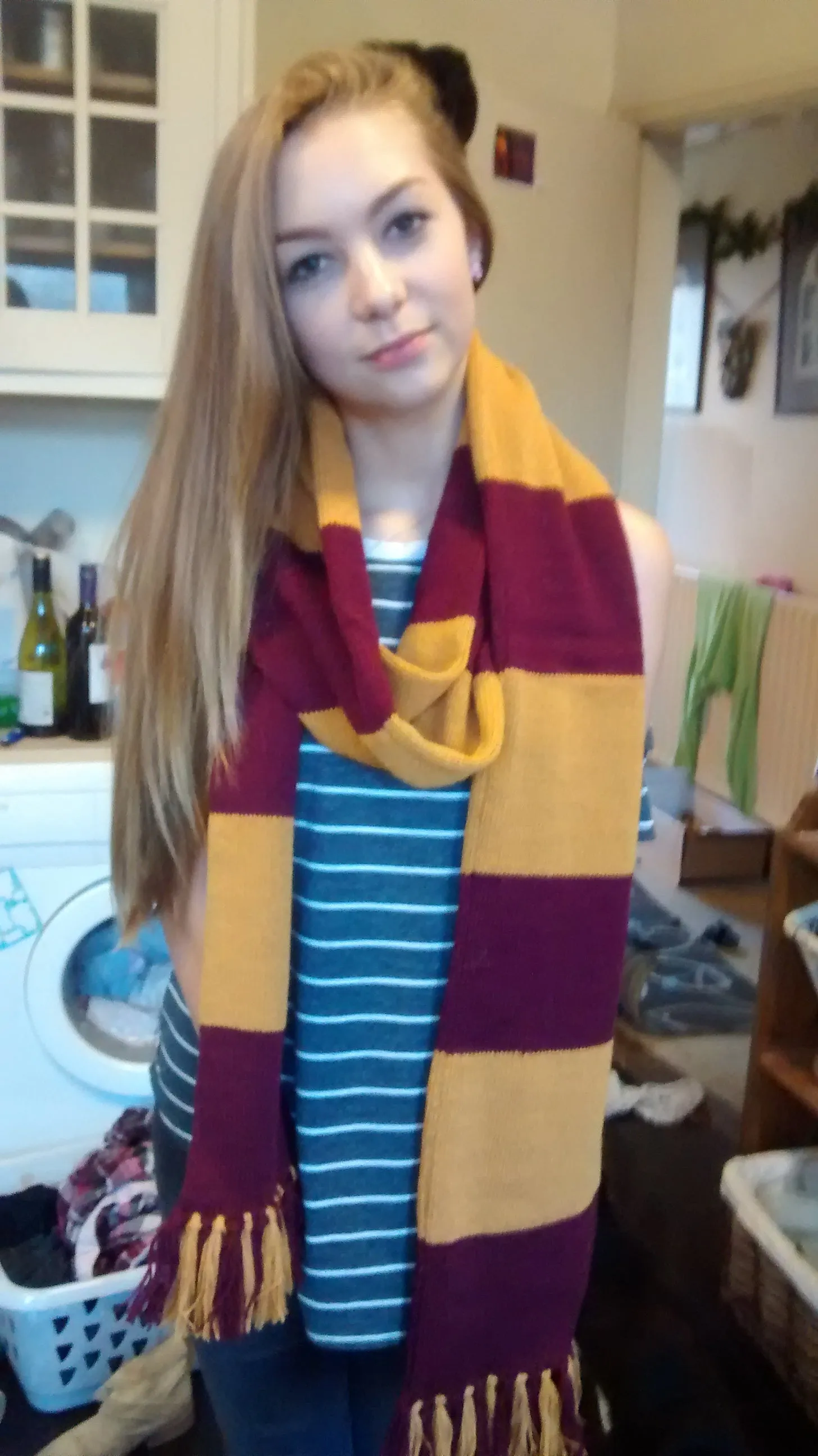 Gryffindor style year 1 onwards, Harry Potter inspired scarf,