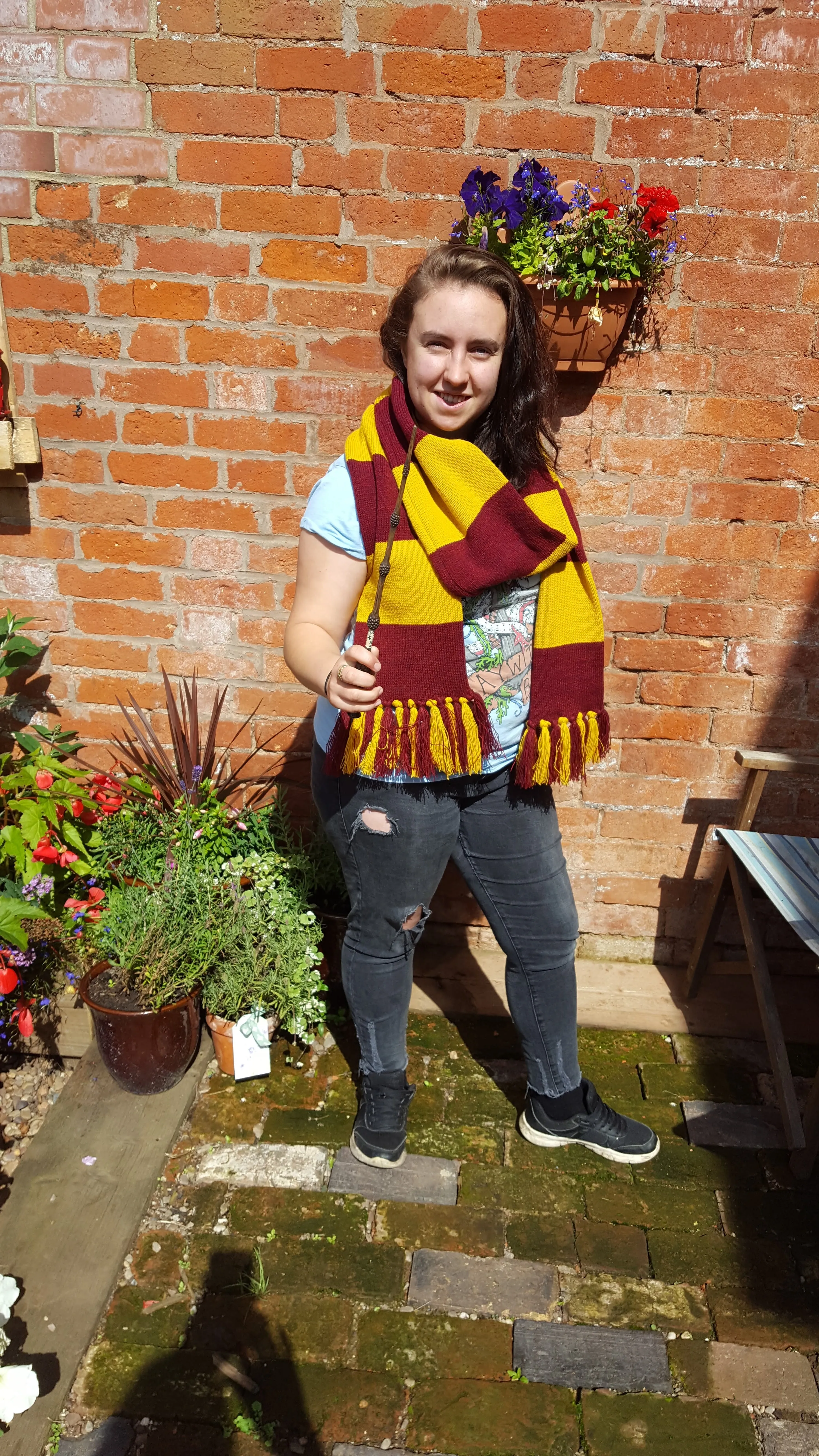 Gryffindor style year 1 onwards, Harry Potter inspired scarf,