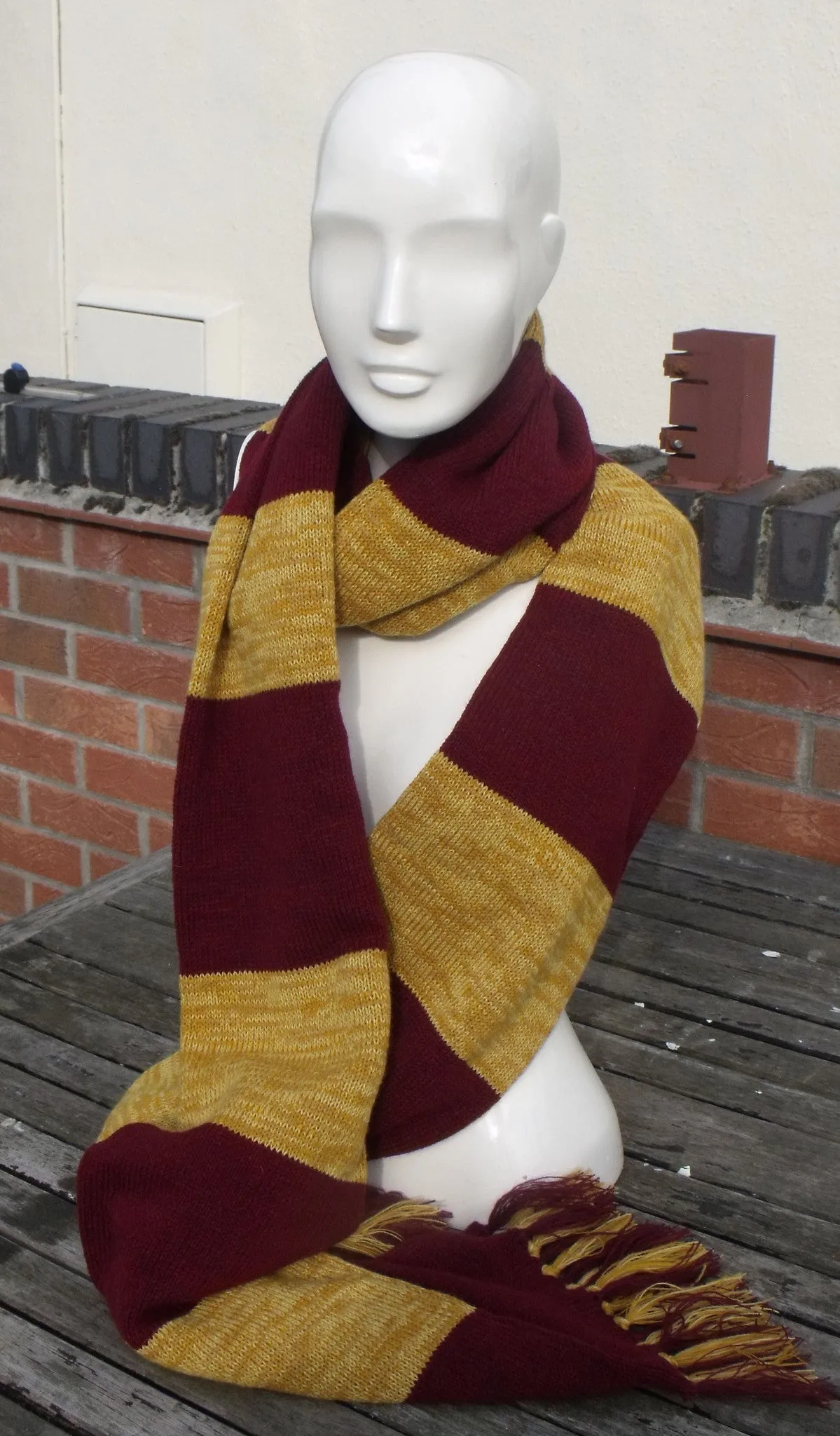 Gryffindor style year 1 onwards, Harry Potter inspired scarf,