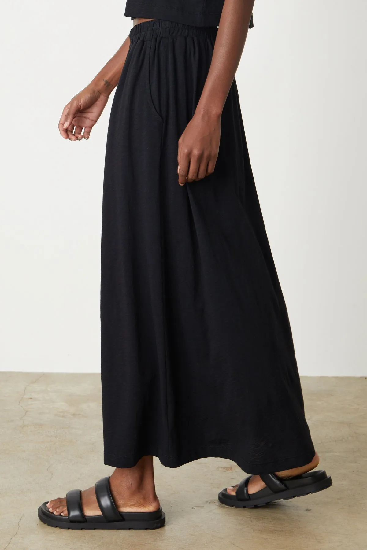 GWEN COTTON SLUB MAXI SKIRT