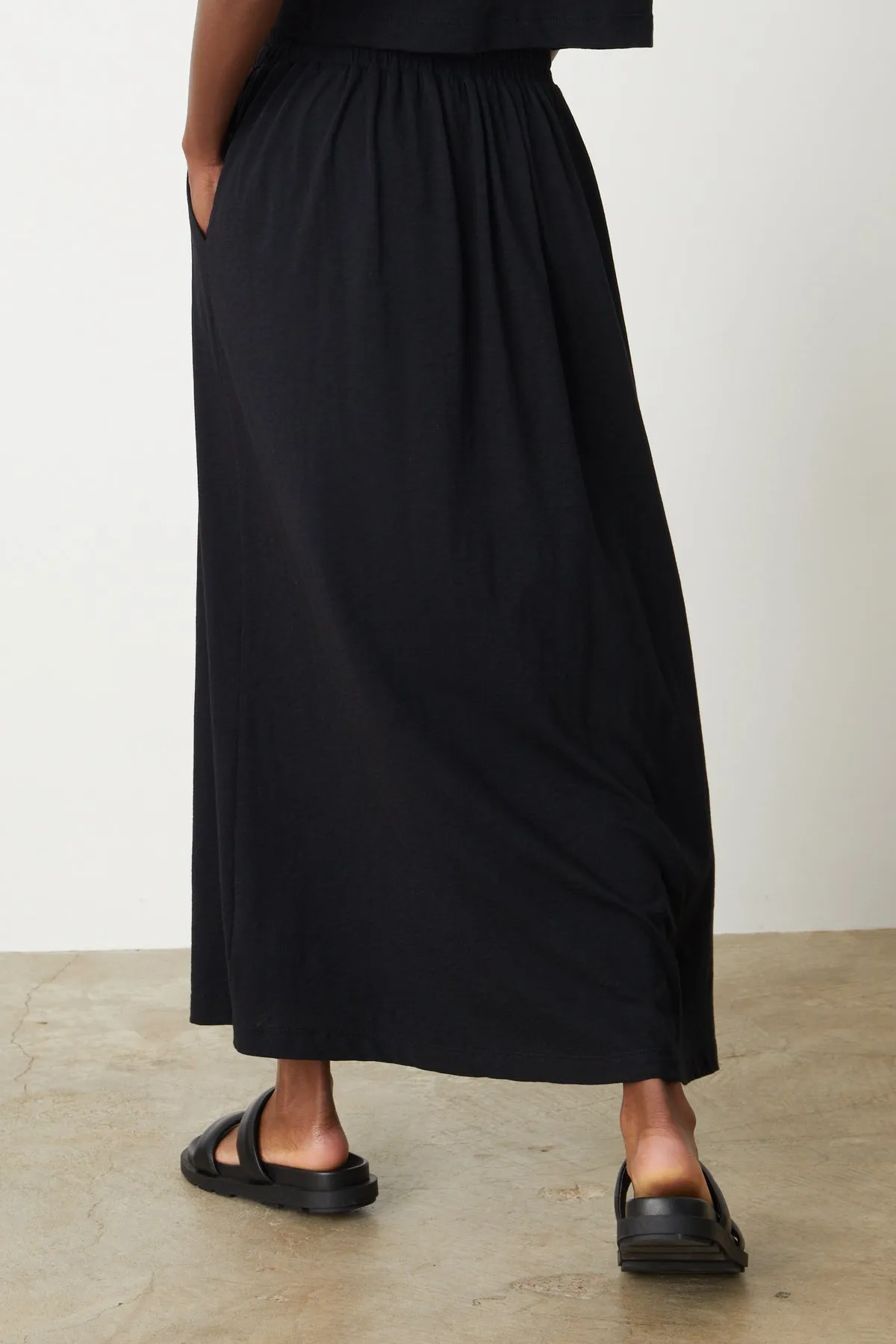 GWEN COTTON SLUB MAXI SKIRT