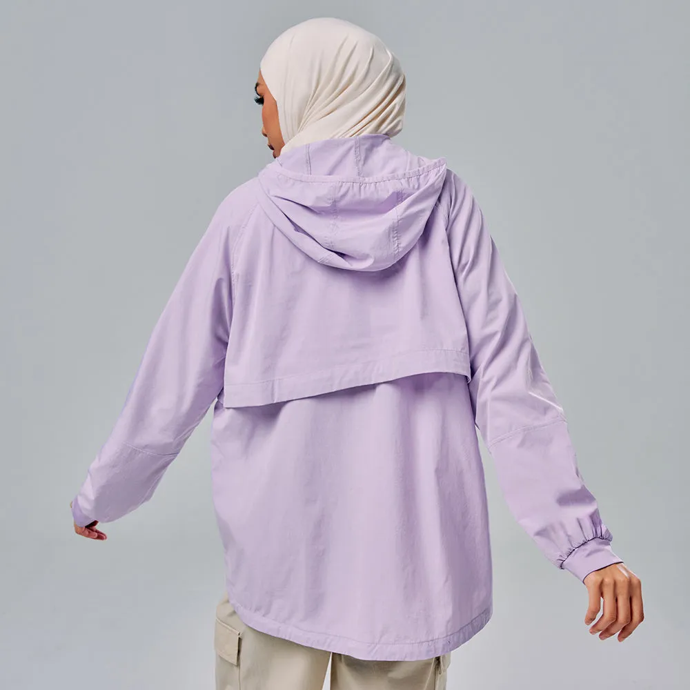 Half Zip Parka - Lilac