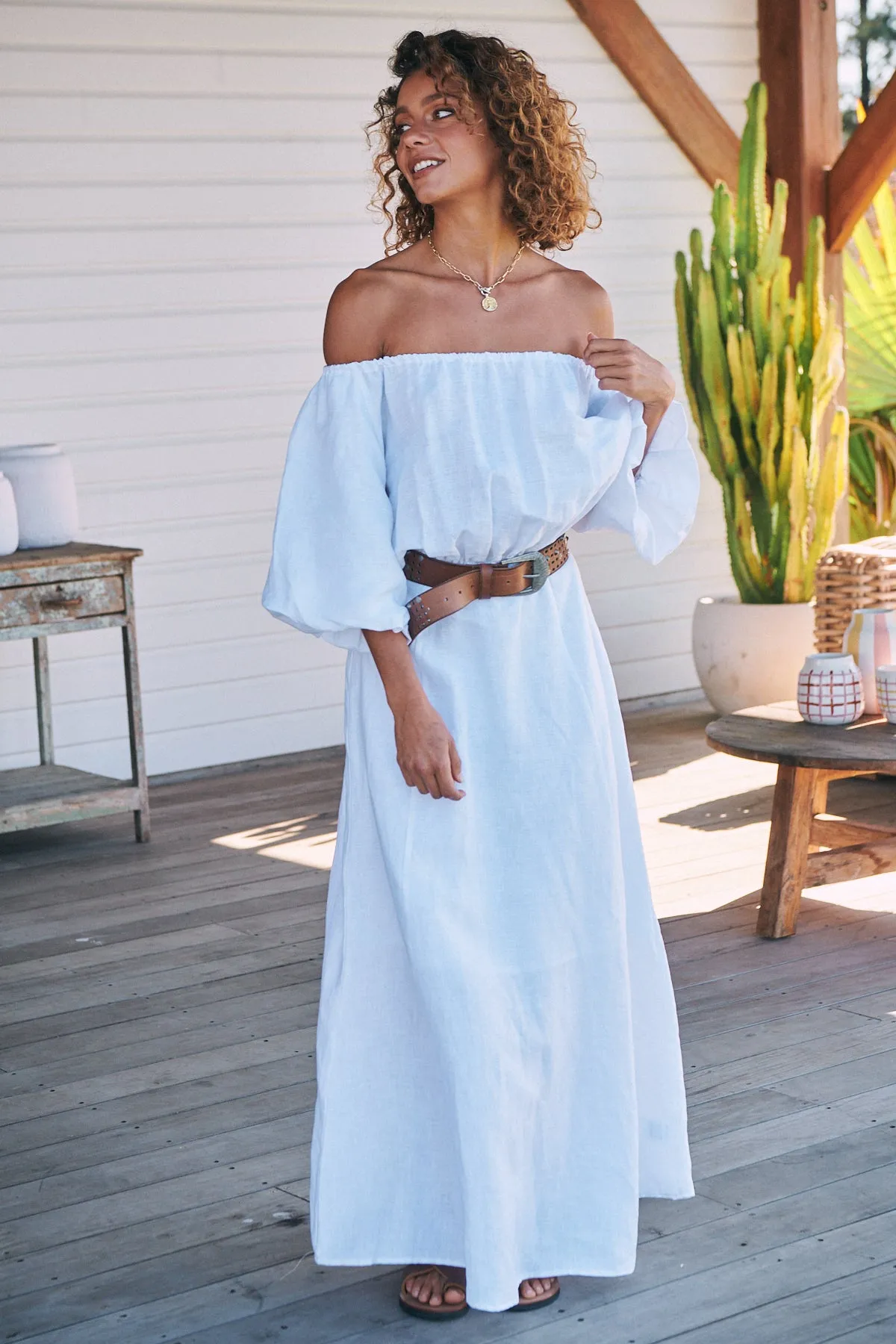 HALLIE MAXI - White