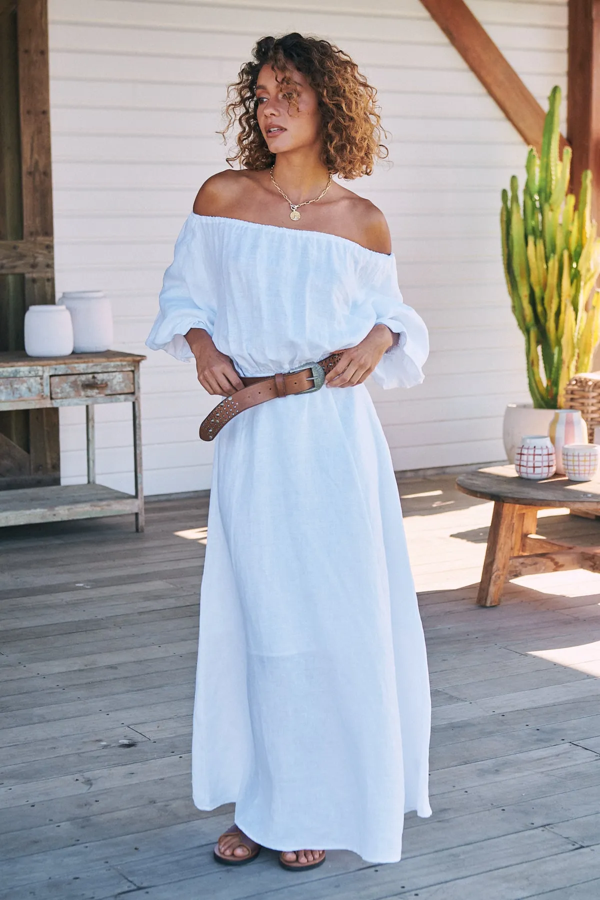 HALLIE MAXI - White