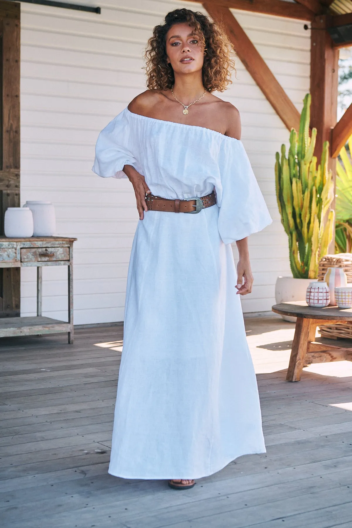 HALLIE MAXI - White