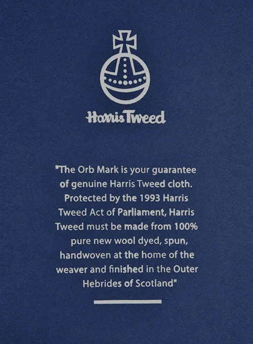 Harris Tweed Barley Blue Pea Coat